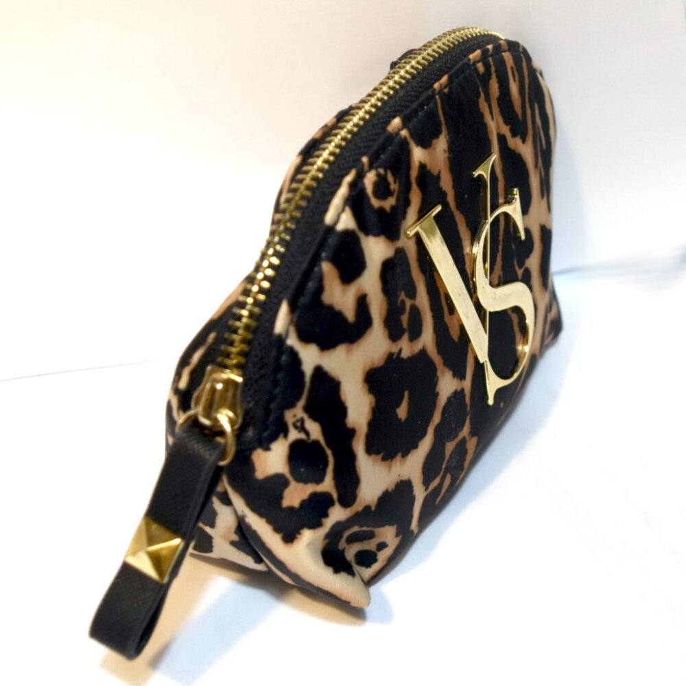 Makeup-Filled Victoria’s Secret Animal Print Cosmetic Case NWOT 💋 - Picture 4 of 8
